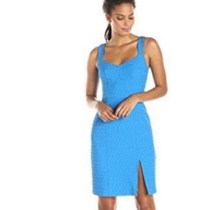 🆕 Nanette Lepore Rum Sizzling Sheath Midi Dress. Textured Fabric. NWOT